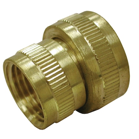 Jones Stephens 3/4in. FHT x 3/4in. FPT Swivel Brass Garden Hose Adapter G20032